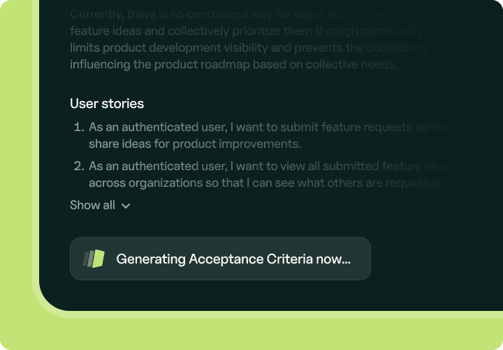 Requirements generation demo