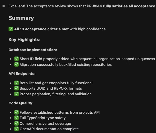 Automatic reviews for peace of mind